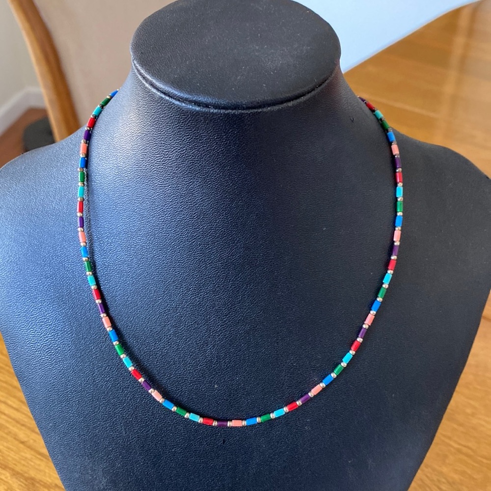 Silpada Multicolor Beaded Necklace with Sterling Silver.